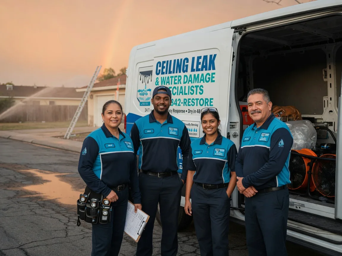 Ceiling Leak Cleanup company in Carlos, MN